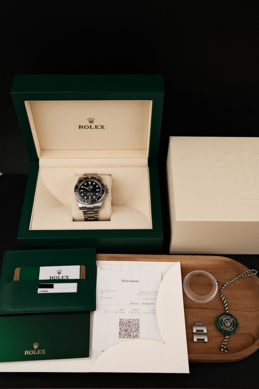 Rolex Submariner No Date 114060 Box + og. Papiere First Buyer's Invoice, LC EU