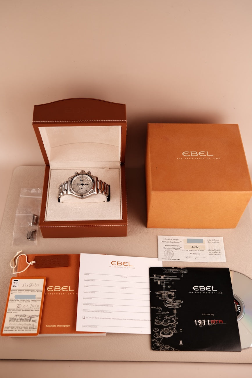 Ebel 1911 BTR CHRONOGRAPH  1215620 Box + og. Papiere