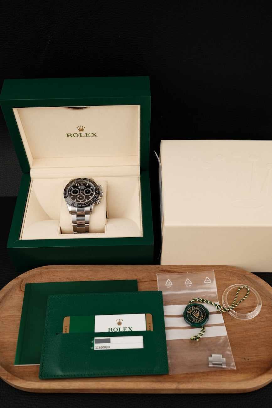 Rolex Daytona Ceramic Black 116500LN Box + og. Papiere LC100