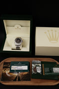 Load image into Gallery viewer, Rolex Explorer II 16570 Box + og. Papiere V Series Rolex Service 2021 NEW Card Rehaut Mint Condition
