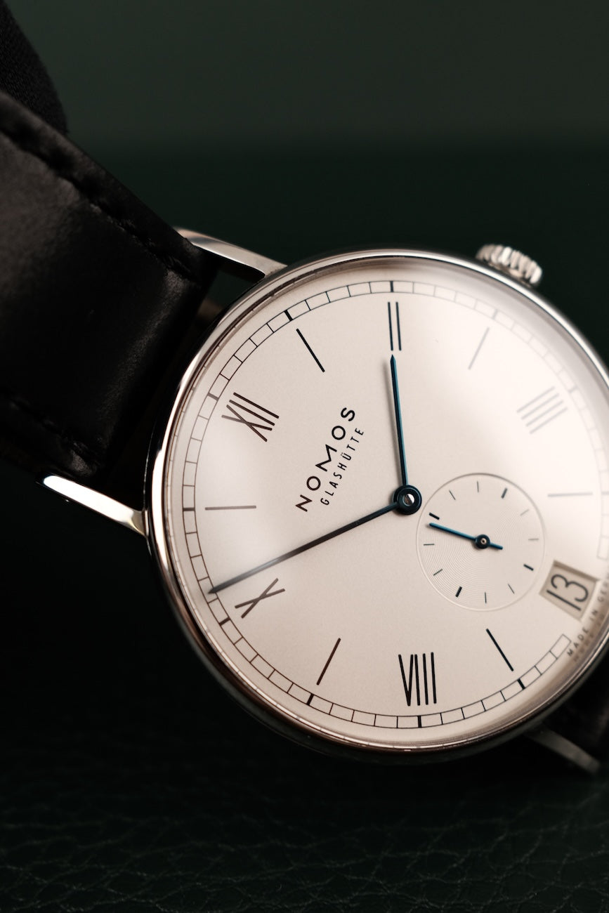 Nomos Ludwig 38 231 Box + og. Papiere Date, German Delivered