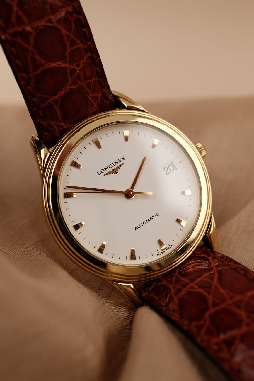 Longines Flagship L469561222 Box + og. Papiere 18K Gold