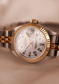 Bild in Galerie-Betrachter laden, Rolex Lady-Datejust 69173 Original Papiere Jubilee White Dial
