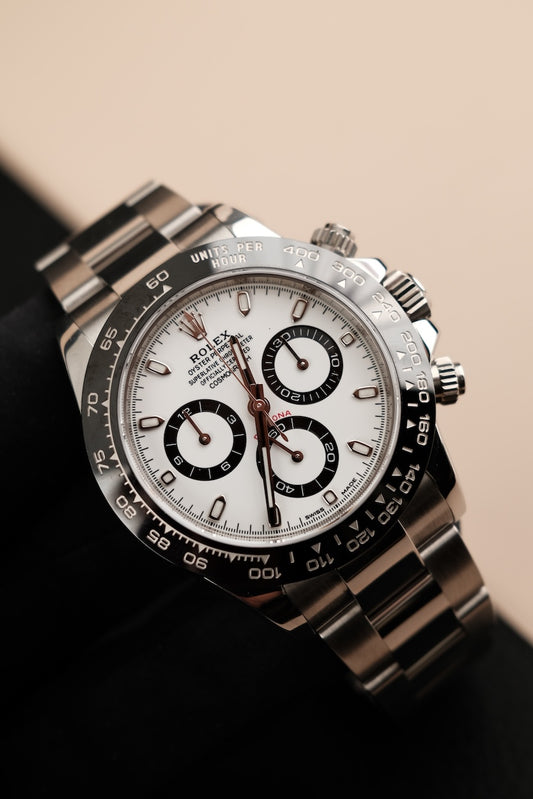 Rolex Daytona 116500LN Box + og. Papiere White Dial Panda, First Buyer's Invoice, LC EU