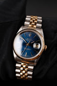 Bild in Galerie-Betrachter laden, Rolex Datejust 36 16233 Box + og. Papiere Blue Dial, S/G, Serviced
