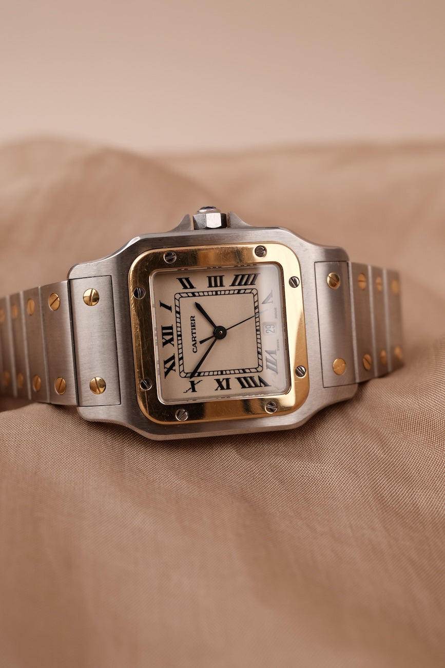 Cartier Santos Galbée 187901 Box + og. Papiere Quarz, S/G