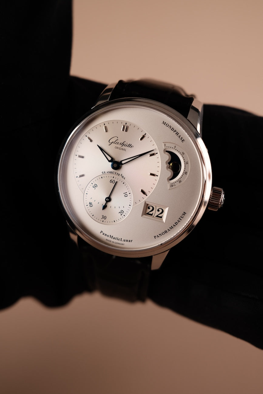 Glashütte PanoMaticLunar 19002423261 Box + og. Papiere LC DE