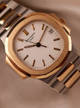 Load image into Gallery viewer, Patek Philippe Nautilus 3800 White Dial SERVICED Steel Gold
